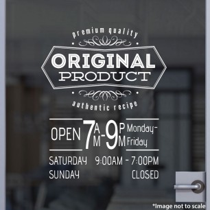 Open Hours With Logo Style 50